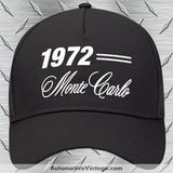 1972 Chevrolet Monte Carlo Classic Car Hat Black Model