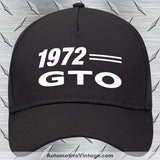 1972 Pontiac Gto Car Model Hat Black