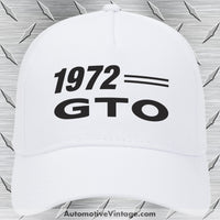 1972 Pontiac Gto Car Model Hat White