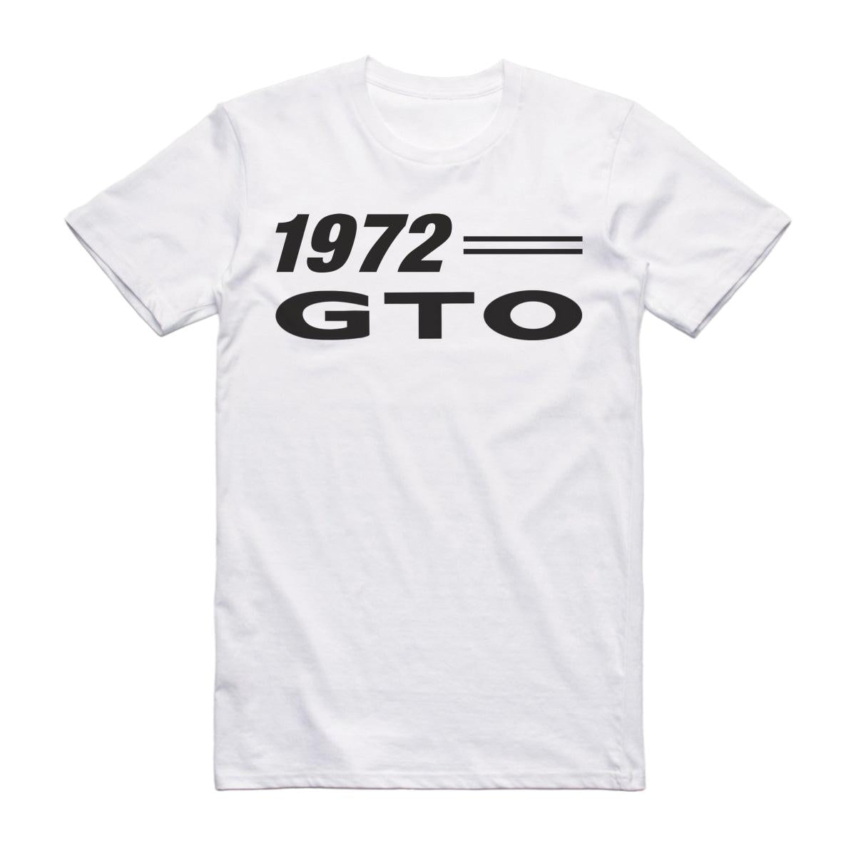 1972 Pontiac Gto Classic Muscle Car T-Shirt White / S Model T-Shirt