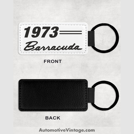 1973 Plymouth Barracuda Leather Car Key Chain Model Keychains