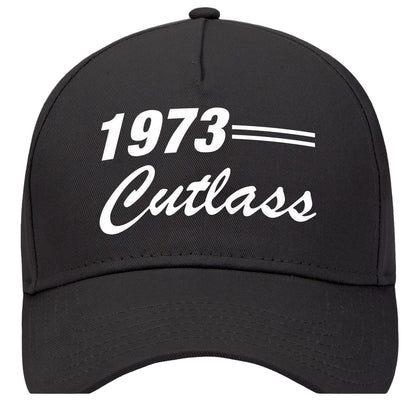 1973 Oldsmobile Cutlass Car Baseball Cap Hat Black Model
