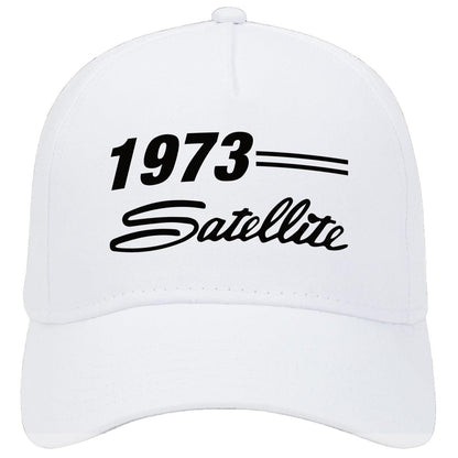 1973 Plymouth Satellite Car Hat White Model
