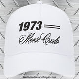 1973 Chevrolet Monte Carlo Classic Car Hat White Model