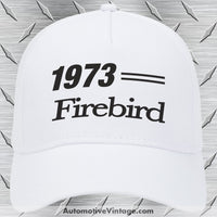 1973 Pontiac Firebird Car Model Hat White