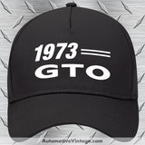 1973 Pontiac Gto Car Model Hat Black