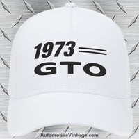 1973 Pontiac Gto Car Model Hat White