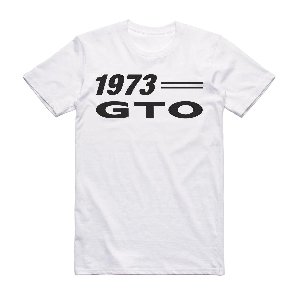 1973 Pontiac Gto Classic Muscle Car T-Shirt White / S Model T-Shirt