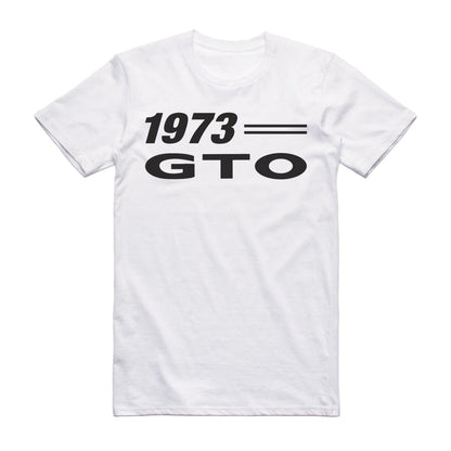 1973 Pontiac Gto Classic Muscle Car T-Shirt White / S Model T-Shirt