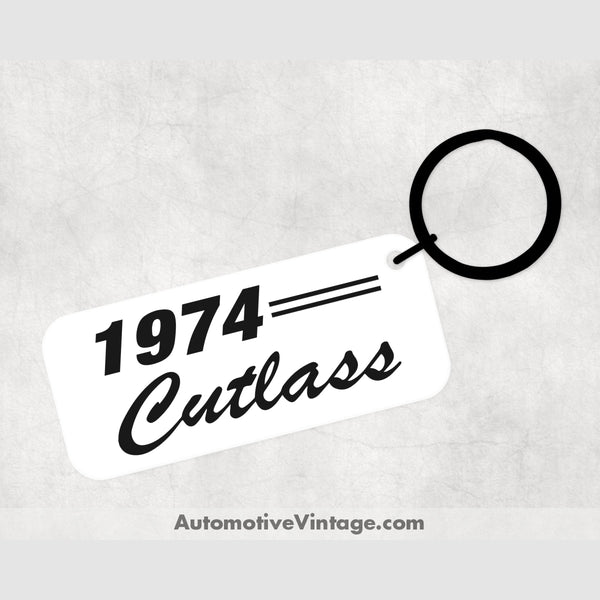 1974 Oldsmobile Cutlass Car Model Metal Keychain Keychains