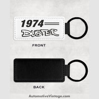 1974 Plymouth Duster Leather Car Key Chain Model Keychains