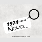 1974 Chevrolet Nova Car Model Metal Keychain Keychains