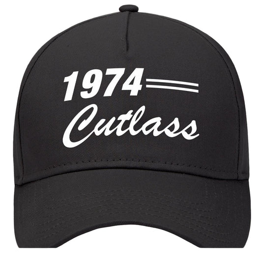 1974 Oldsmobile Cutlass Car Baseball Cap Hat Black Model