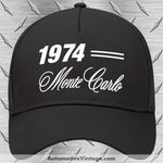 1974 Chevrolet Monte Carlo Classic Car Hat Black Model