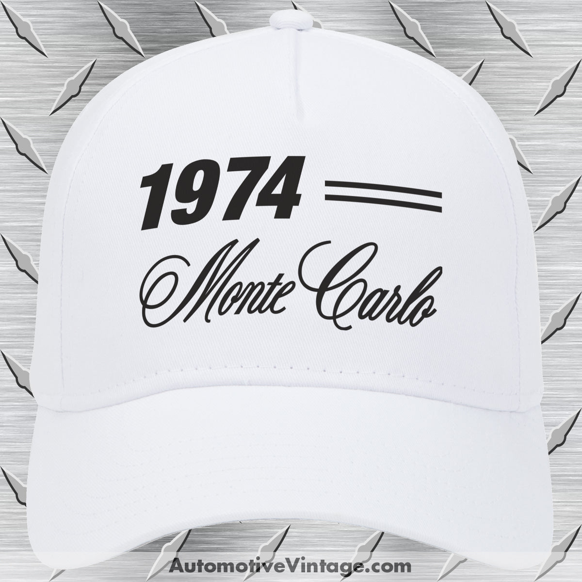 1974 Chevrolet Monte Carlo Classic Car Hat White Model