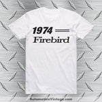 1974 Pontiac Firebird T-Shirt White / S Car Model T-Shirt