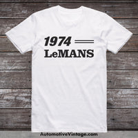 1974 Pontiac Lemans Classic Muscle Car T-Shirt White / S Model T-Shirt