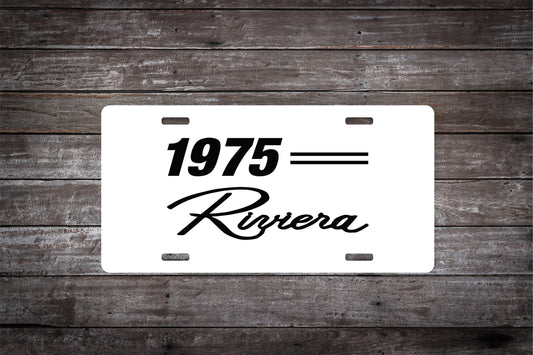 1975 75 Buick Riviera Car License Plate