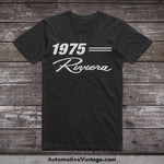 1975 Buick Riviera Classic Car T-Shirt Black / S Model T-Shirt
