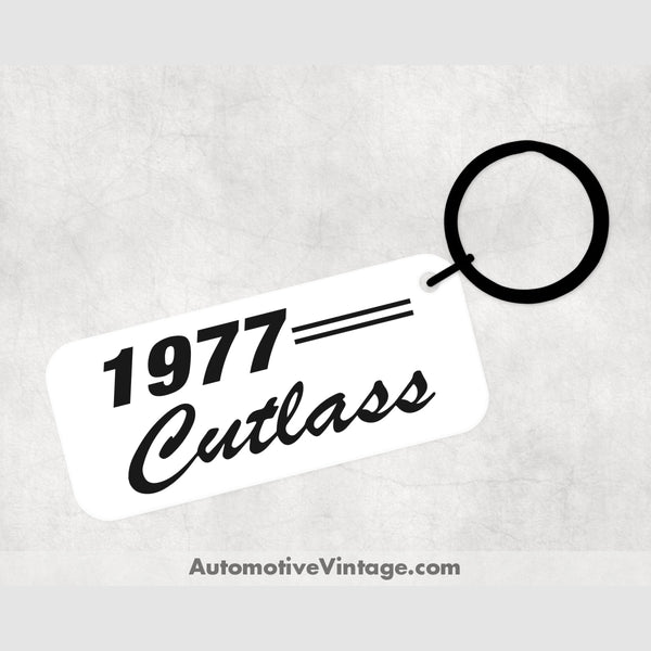 1977 Oldsmobile Cutlass Car Model Metal Keychain Keychains