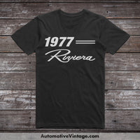 1977 Buick Riviera Classic Car T-Shirt Black / S Model T-Shirt