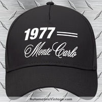 1977 Chevrolet Monte Carlo Classic Car Hat Black Model