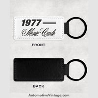 1977 Chevrolet Monte Carlo Leather Car Keychain Model Keychains