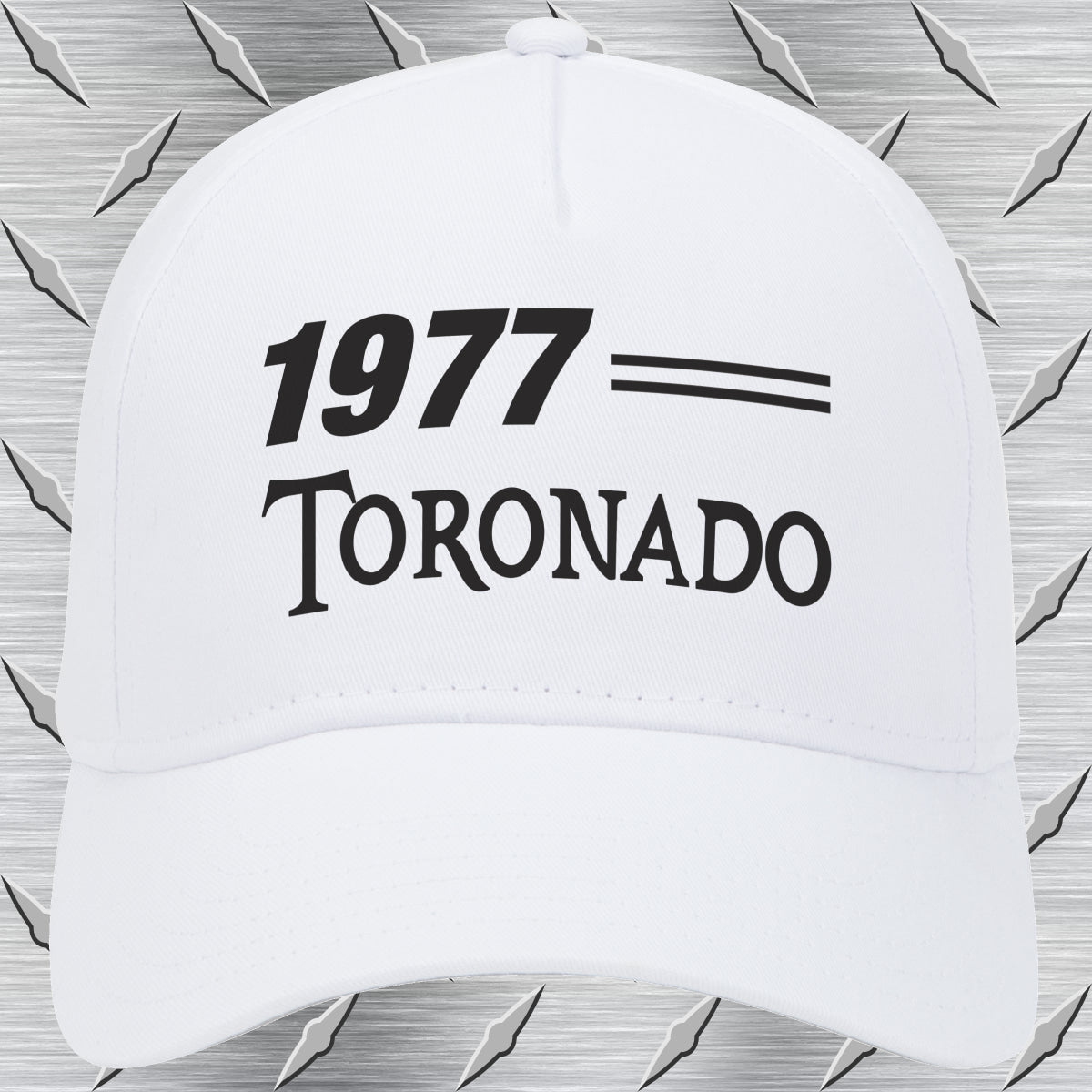 1977 Oldsmobile Toronado Baseball Cap Car Hat White Model