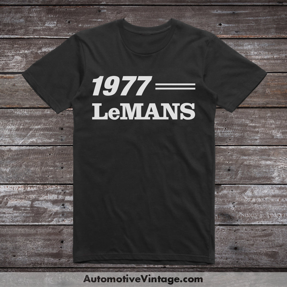 1977 Pontiac Lemans Classic Muscle Car T-Shirt Black / S Model T-Shirt