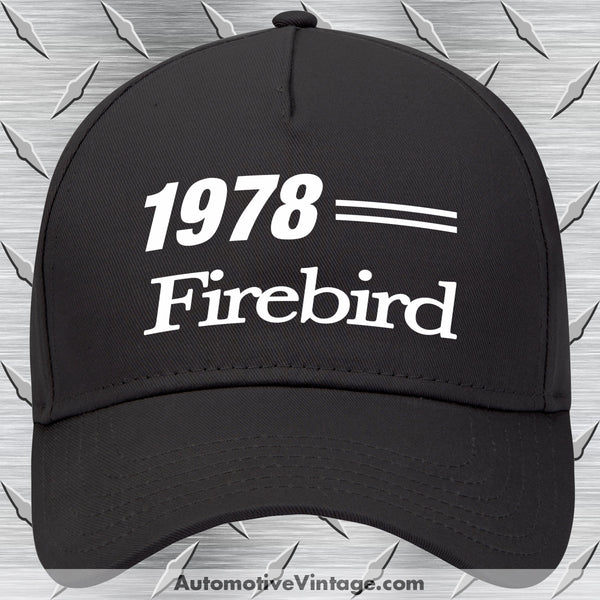 1978 Pontiac Firebird Car Model Hat Black