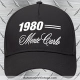 1980 Chevrolet Monte Carlo Classic Car Hat Black Model