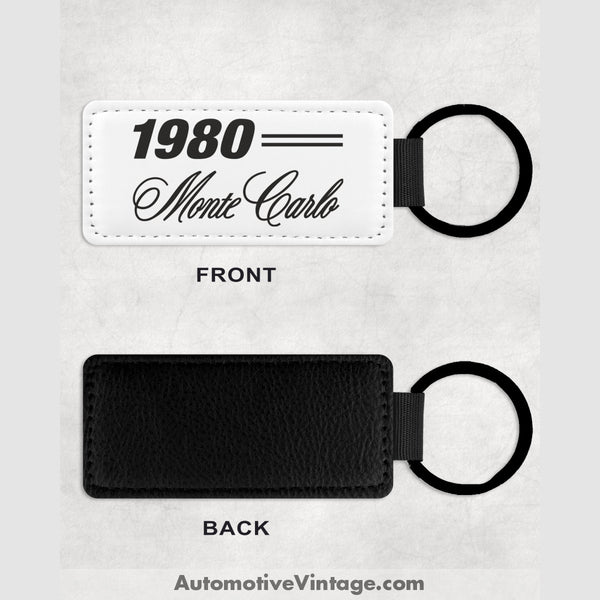 1980 Chevrolet Monte Carlo Leather Car Keychain Model Keychains