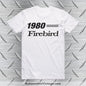 1980 Pontiac Firebird T-Shirt White / S Car Model T-Shirt