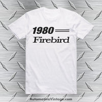 1980 Pontiac Firebird T-Shirt White / S Car Model T-Shirt