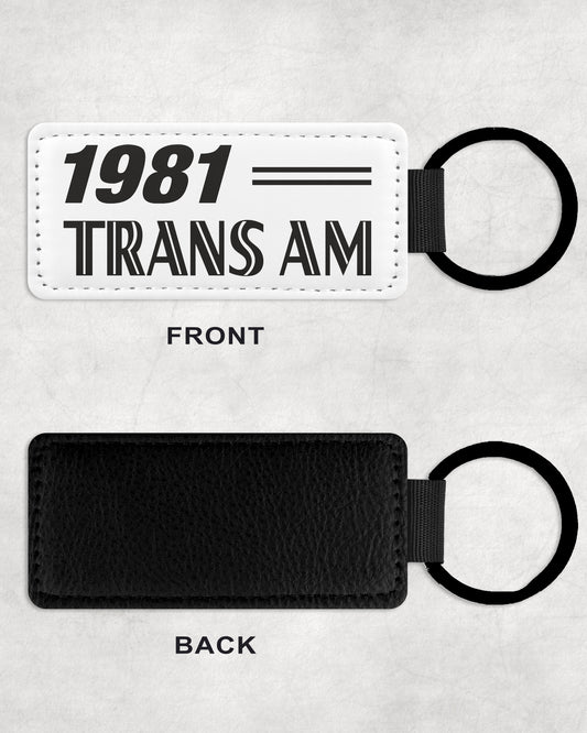 1981 81 Pontiac Trans Am Leather Car Keychain