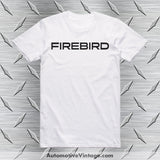 1982-89 Pontiac Firebird Emblem T-Shirt White / S Car Model T-Shirt