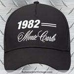 1982 Chevrolet Monte Carlo Classic Car Hat Black Model