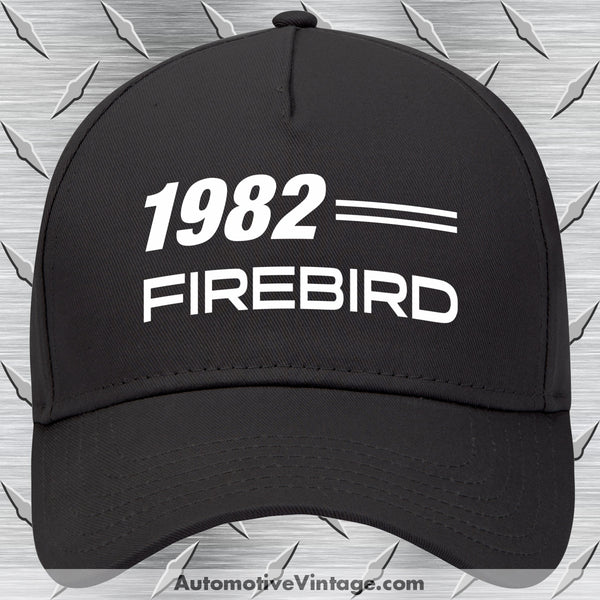 1982 Pontiac Firebird Car Model Hat Black