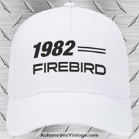 1982 Pontiac Firebird Car Model Hat White