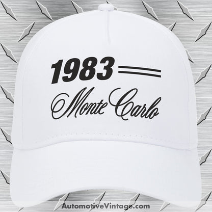 1983 Chevrolet Monte Carlo Classic Car Hat White Model