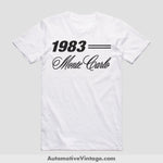 1983 Chevrolet Monte Carlo Classic Car T-Shirt White / S Model T-Shirt