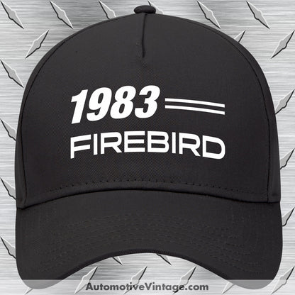 1983 Pontiac Firebird Car Model Hat Black