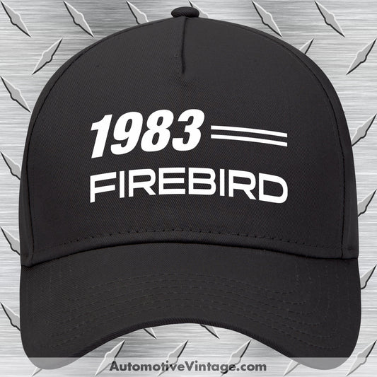 1983 Pontiac Firebird Car Model Hat Black