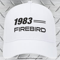 1983 Pontiac Firebird Car Model Hat White