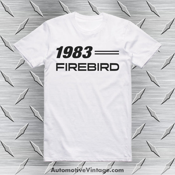 1983 Pontiac Firebird T-Shirt White / S Car Model T-Shirt