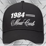 1984 Chevrolet Monte Carlo Classic Car Hat Black Model