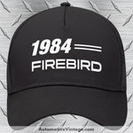 1984 Pontiac Firebird Car Model Hat Black