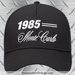 1985 Chevrolet Monte Carlo Classic Car Hat Black Model