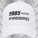 1985 Pontiac Firebird Car Model Hat White