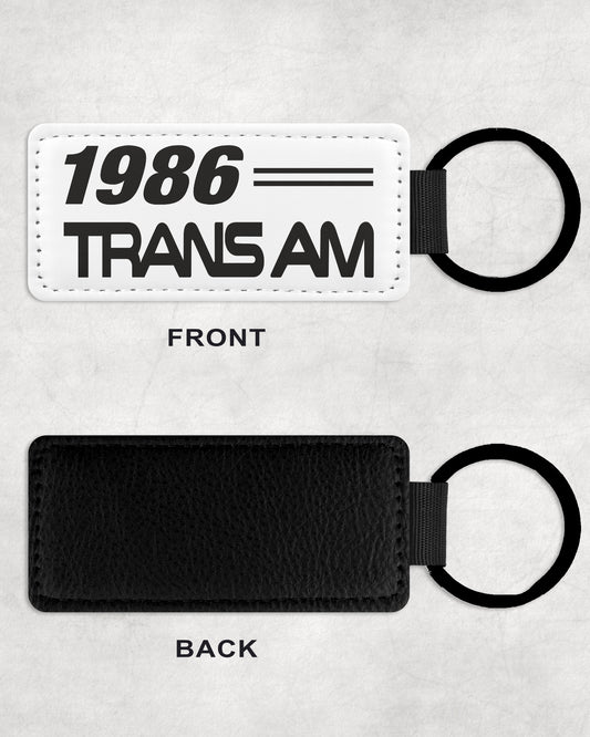 1986 86 Pontiac Trans Am Leather Car Keychain